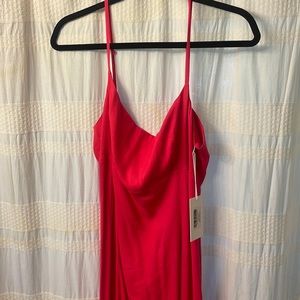 Reformation Liya dress in hot pink NWT
